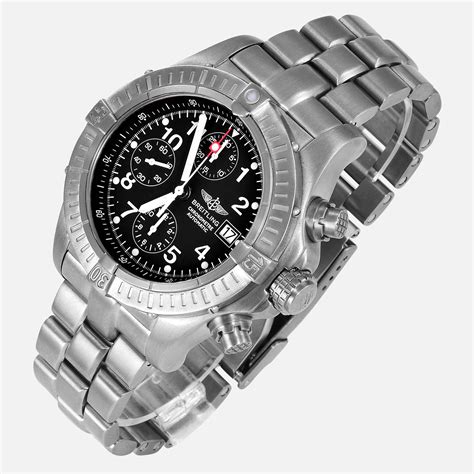 breitling black titanium|breitling titanium chrono avenger.